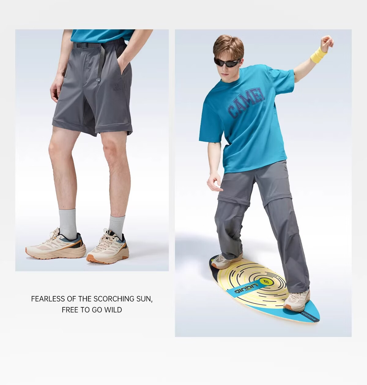 CAMEL [Wang Junkai Edition] Outdoor Quick-Dry Military Pants 26 Spring Summer Cooling Detachable Shorts Hiking Mountaineering Trousers 19