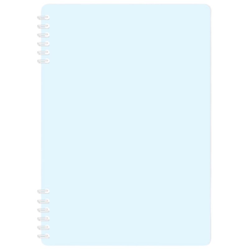 M&G Stationery A5 40-Sheet Soft-Touch Spiral Notebook Lined Refill Blue APNDC047-ZZ