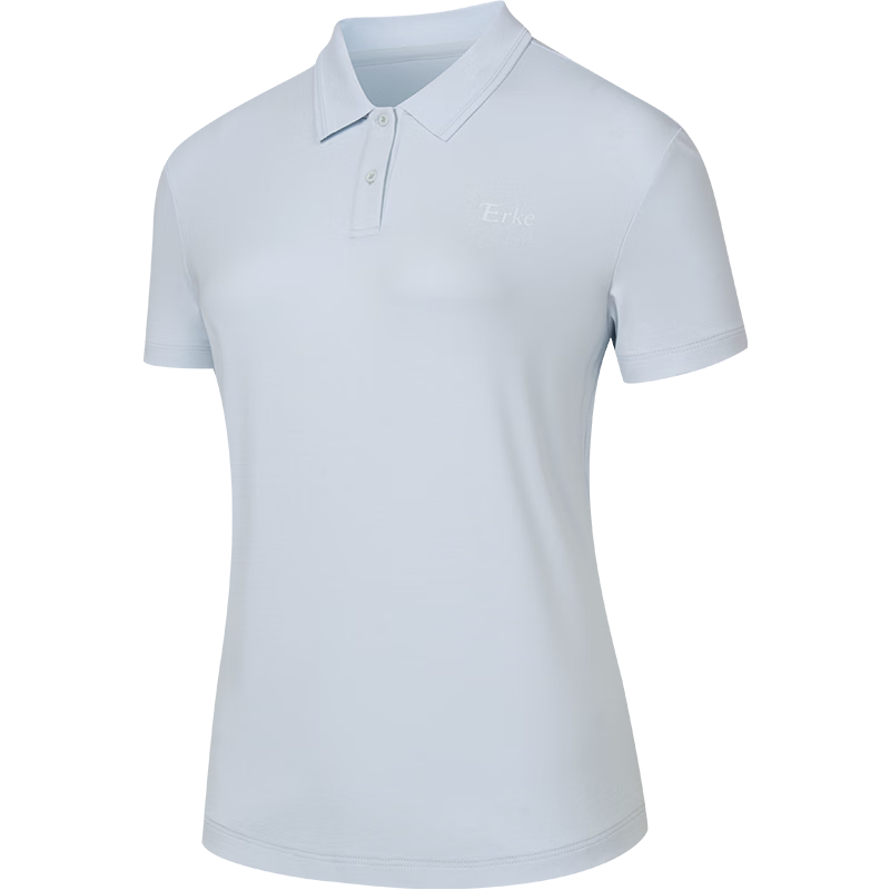Erke Women's Summer New Ice Cool Polo Shirt Outdoor Sports Casual Breathable Fashion Top