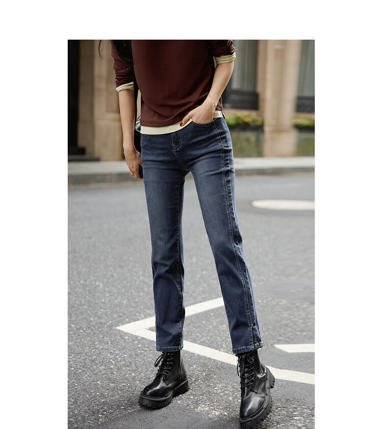 Mt Walking Leg Spirit Autumn Vintage Cloud Cotton Split Skinny Petite Women's Jeans 8