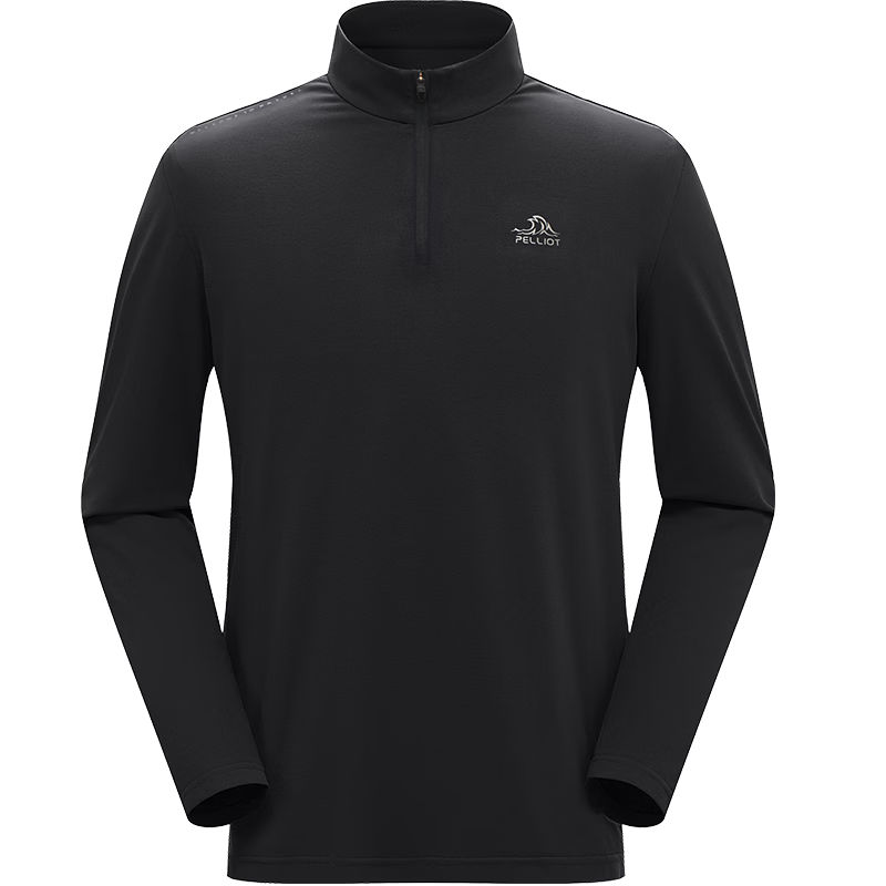 Pelliot Outdoor Quick-Dry T-Shirt Unisex Spring Summer Sports Casual Long Sleeve Stand Collar Breathable Running Hiking Shirt 115316032