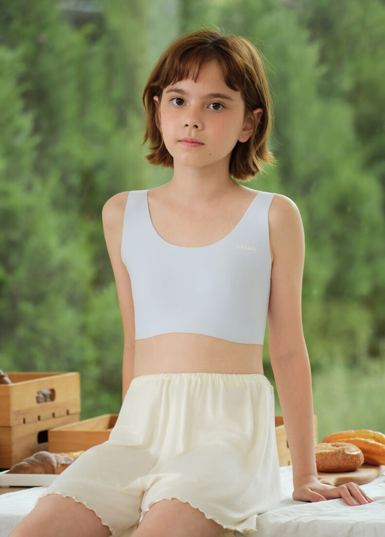 Like Uu Girls' Underwear for Middle School Students Aged 12-16, Ubras Developmental Bra for Teenage Girls, Children's Vest Sports Underwear 23