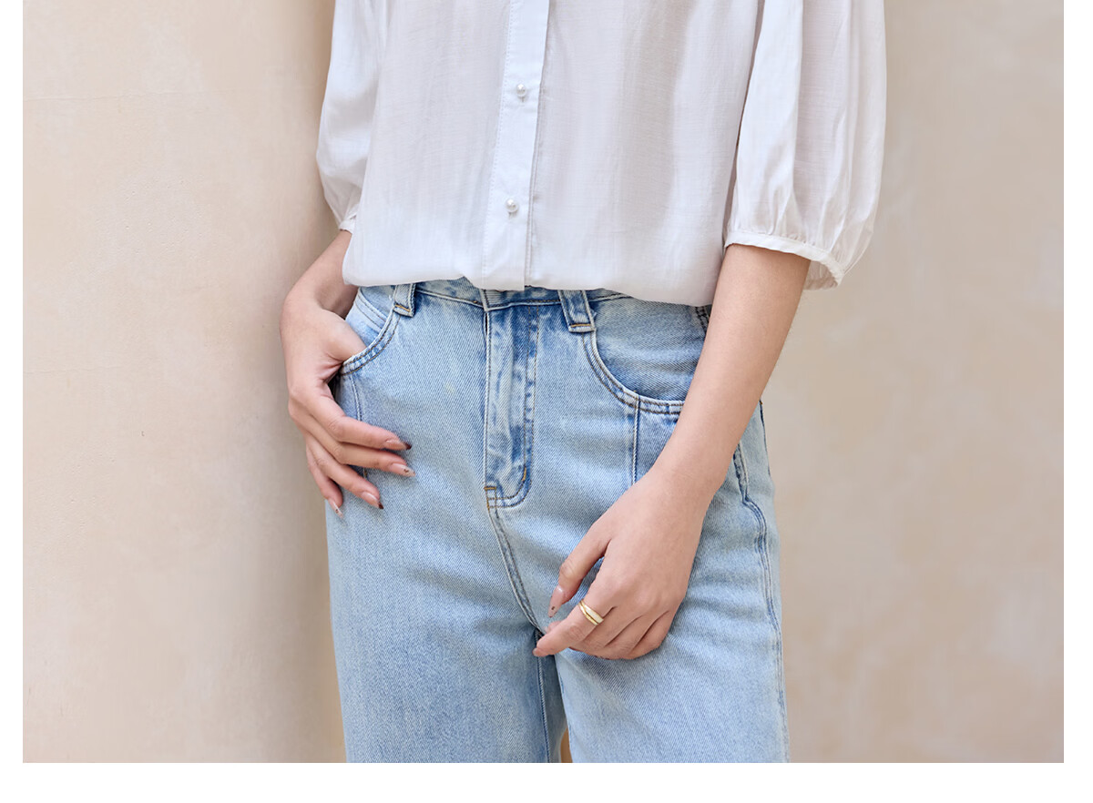 Halo Queen Women's Short Sleeve V-Neck White Shirt Summer Interview Professional Commuter Blouse H52S013 18