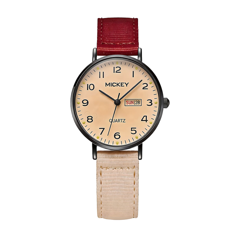 Disney Women's Watch Junior High High School Ladies Niche Light Luxury Quartz New High-Value Silent Student Electronic Watch