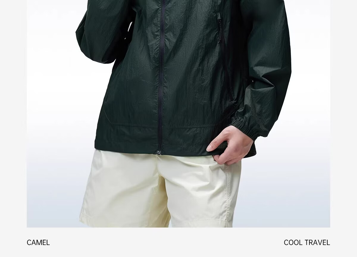 CAMEL [Wang Junkai Edition] 2026 Spring Summer Unisex Breathable Cooling Windproof Water-Repellent Sports Jacket 44