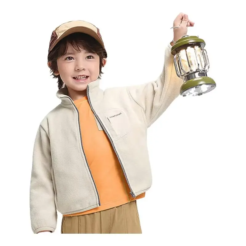 BALABALA Kids Children's Jacket Boys and Girls 2026 New Spring and Autumn Anti-Static Fleece Thin Coat Parent-Child Outfit