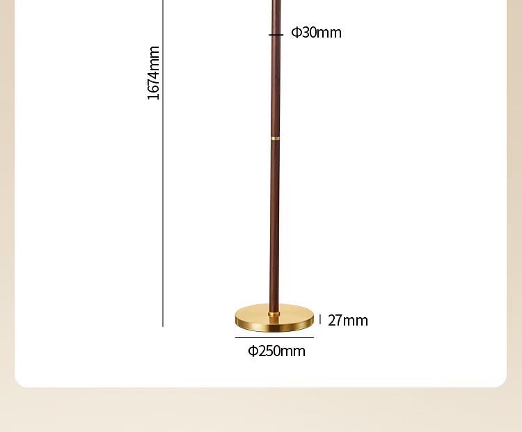 Paulmann P Germany Paulmann Floor Lamp Yves Warm Light Walnut Wood Rod Vintage Standing Lamp for Living Room Bedroom Ambiance 15
