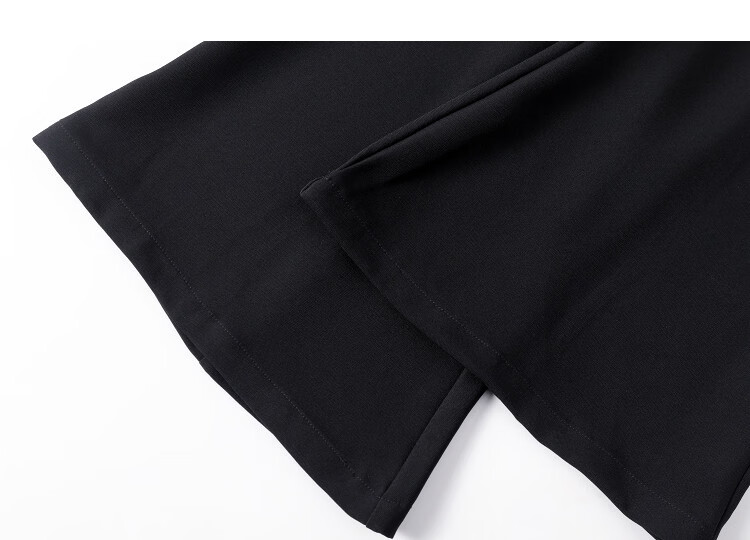 Demana Spring Minimalist Style Flared Floor-Length Pants Slim Fit Petite Women's Bell-Bottom Casual Trousers 13