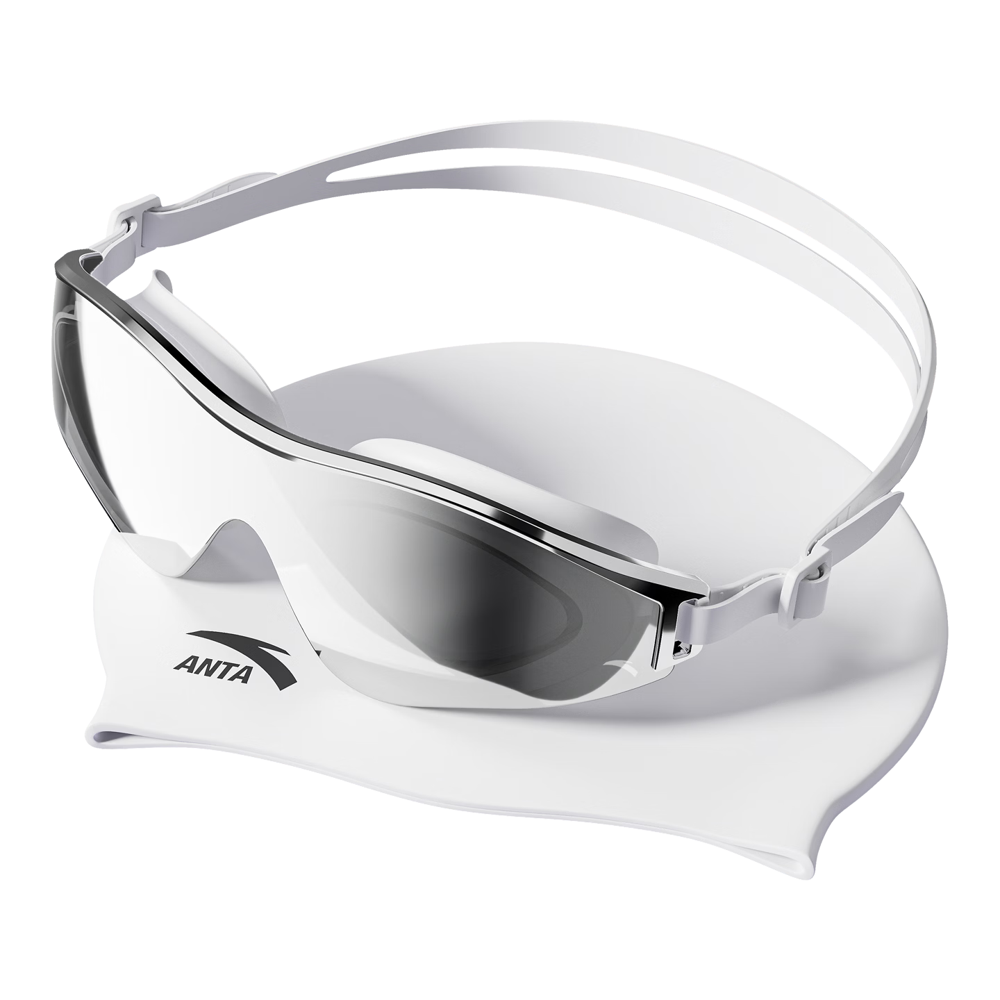ANTA Water Eye 2.0 Swimming Goggles Men Prescription Swim Goggles Swim Cap Set Women Star Gray Purple
