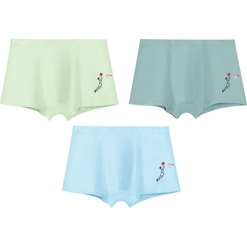 Hodohome Boys' Cotton Boxer Briefs, Pure Cotton, Class A, Kids' Underwear, Model 103, Size 150