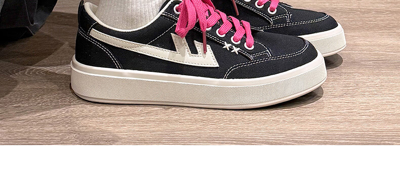 Warrior Official Women's New Versatile Sneakers 2026 Summer Classic Simple Breathable Canvas Shoes Women Beige Red Size 35 20