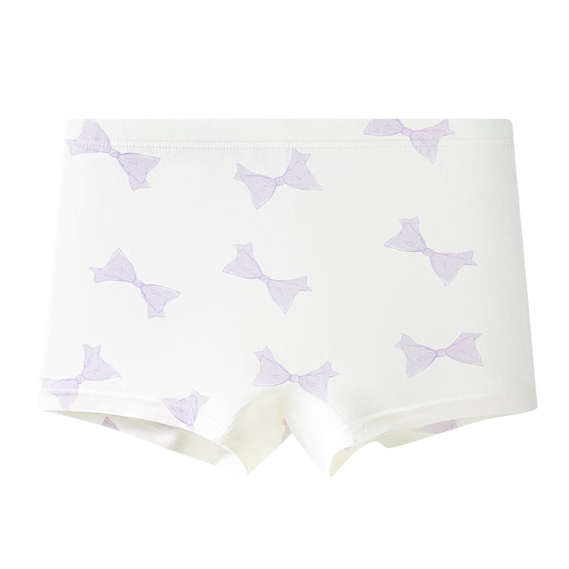 Hodo Kids Girls' Soft Skin-Friendly Boxer Briefs 3-Pack with Bow Design Size 140