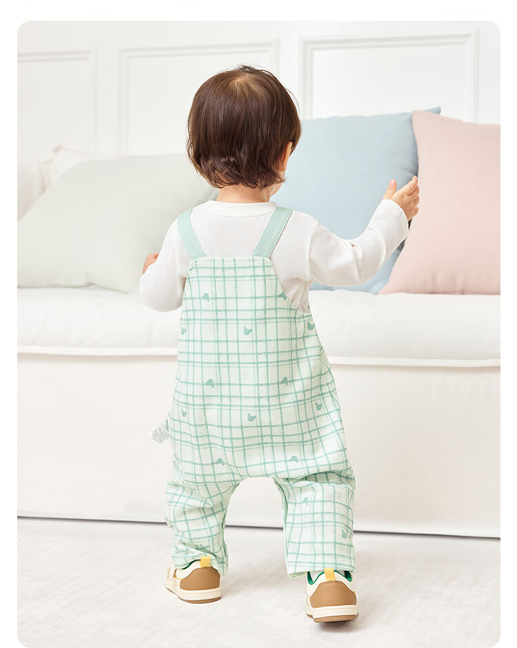 Balabala [balaOne] Kids Baby Outfit 2026 New Spring Suspender Pants Two-Piece Set Fashion 19