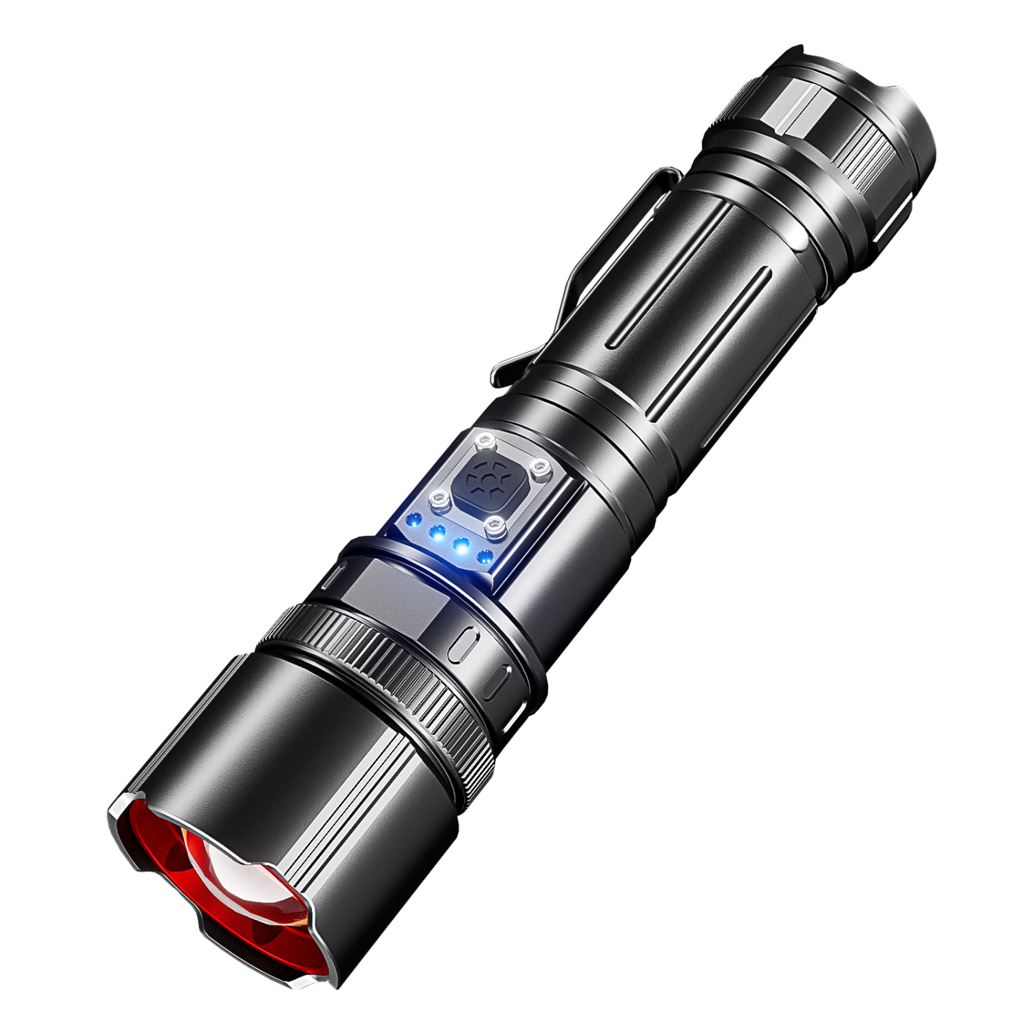 Dexu High-Power Flashlight Outdoor Long-Lasting Super Bright Patrol Home Mountaineering Small Portable Emergency Rechargeable Light