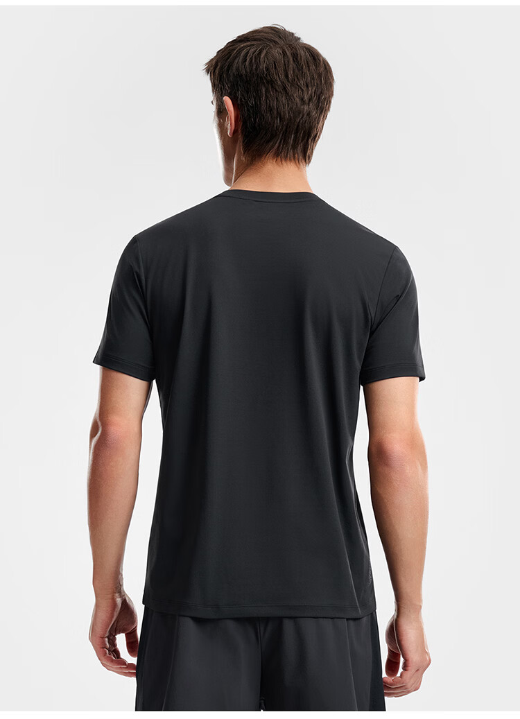 FILA Official Men's Knitted Short Sleeve Shirt 2026 Summer Fitness Sports Basic Moisture-Wicking Quick-Dry T-Shirt 37