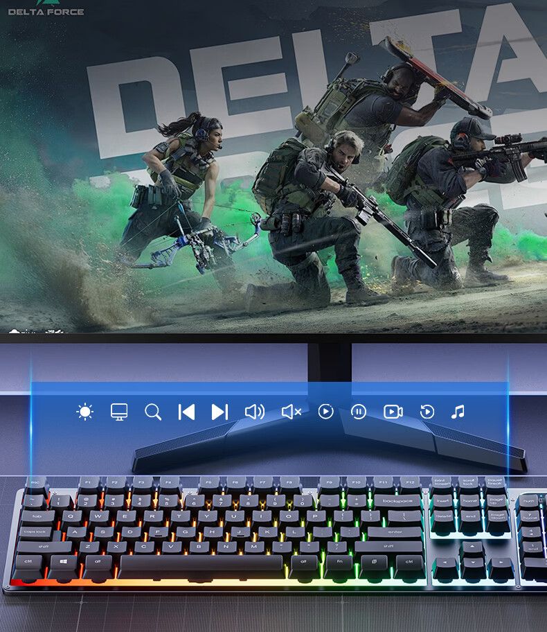 HP K500Y Mechanical Feel Wired Silent Membrane 104-Key Keyboard for Gaming, Office, and Study Compatible with Laptop and Desktop, High-Quality Side-Engraved Peripheral 15