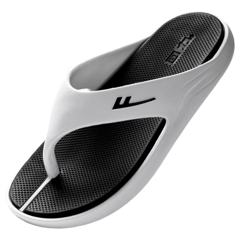 Warrior Official Summer 2026 Outdoor Cushioned Flip Flops for Men, White and Black, Size 38-39