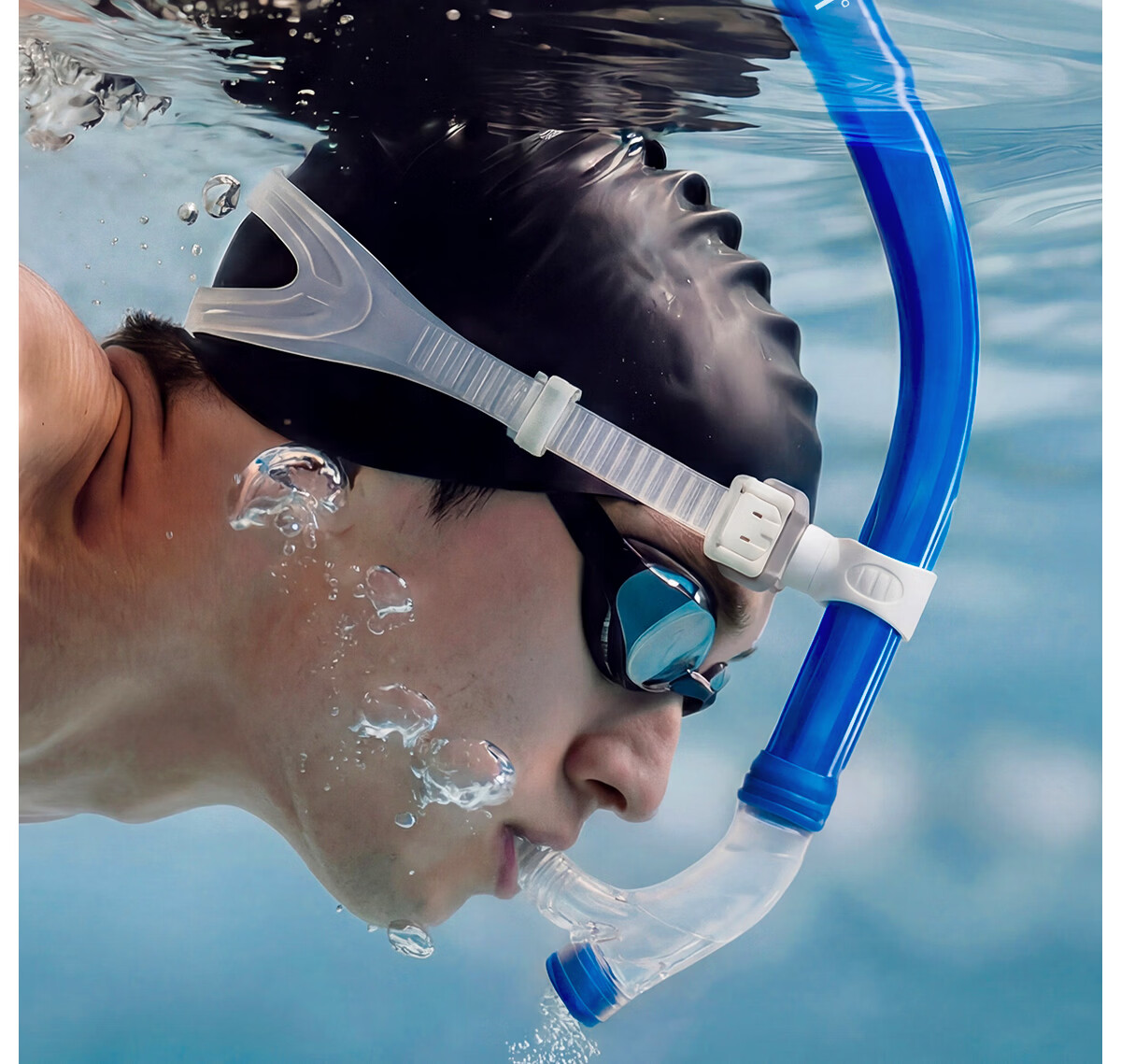 361° Swimming Snorkel Professional Underwater Breathing Tube Adult Youth Freestyle Snorkeling Breathing Apparatus 1