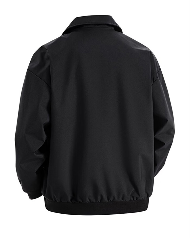 JEEP SPIRIT Men's American Functional Workwear Jacket Spring Premium Baseball Jacket Wine Red 2XL 6