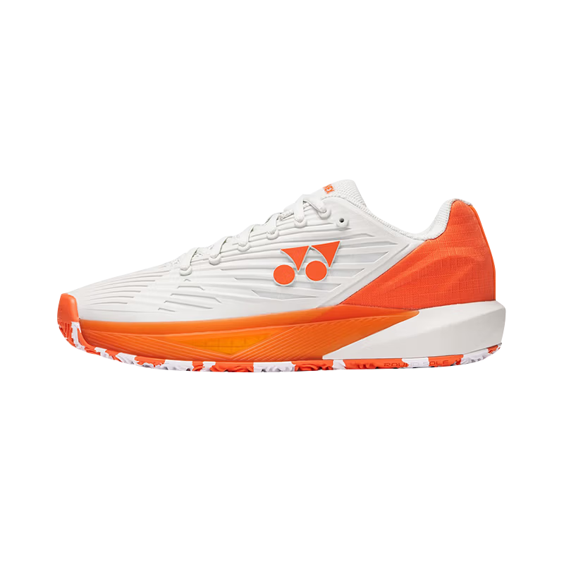 YONEX Tennis Shoes Professional Match Power Cushion Shock Absorption Comfortable Breathable Durable Unisex SHTE5MGCEX Silver Orange Size 38