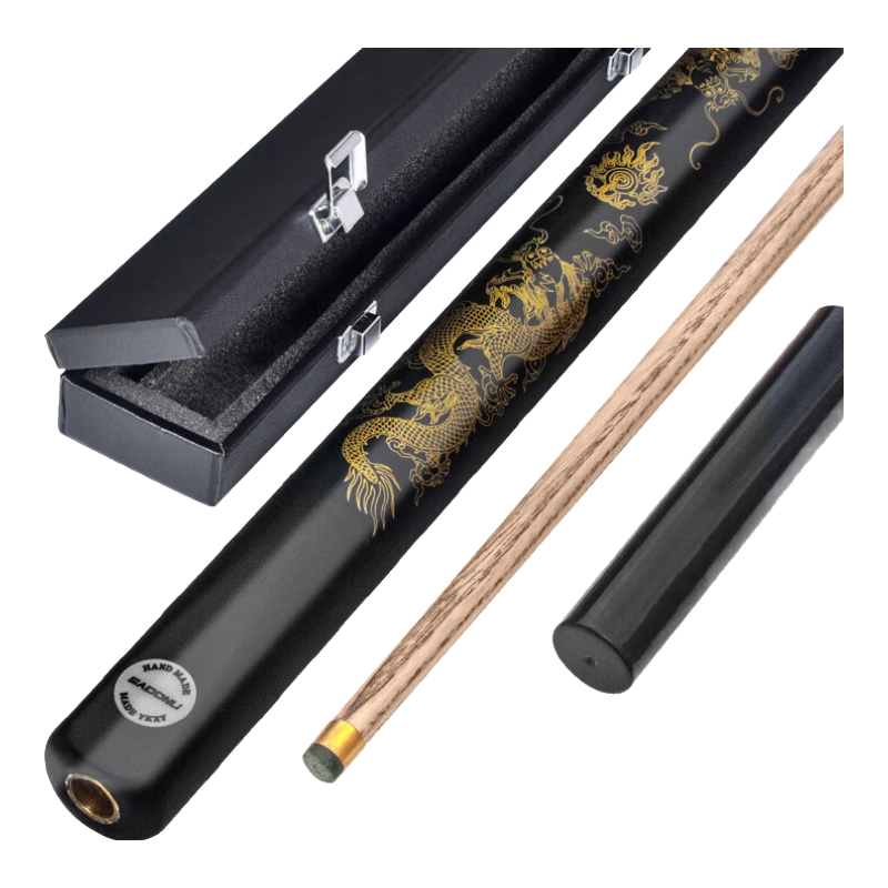 SADONLI Pool Cue Tip, 10mm Snooker Black 8 Chinese 8-Ball Pool Cue, Dragon's Journey XD-8660 with Cue Case