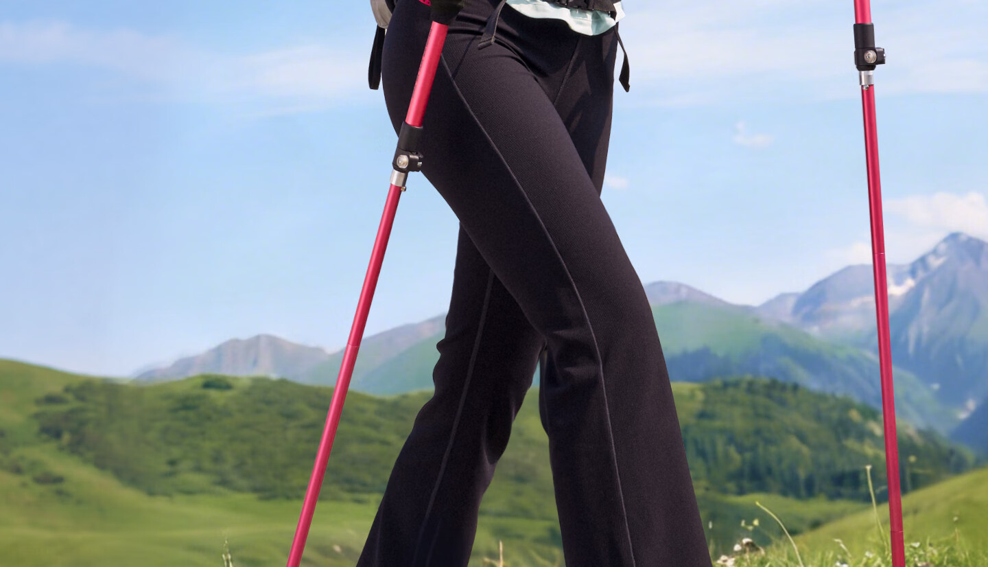 Keep Aluminum Alloy Trekking Pole for Children, Ultra-Light Telescopic Hiking Equipment, Portable Pressure-Resistant Walking Stick, Outdoor Cane 2