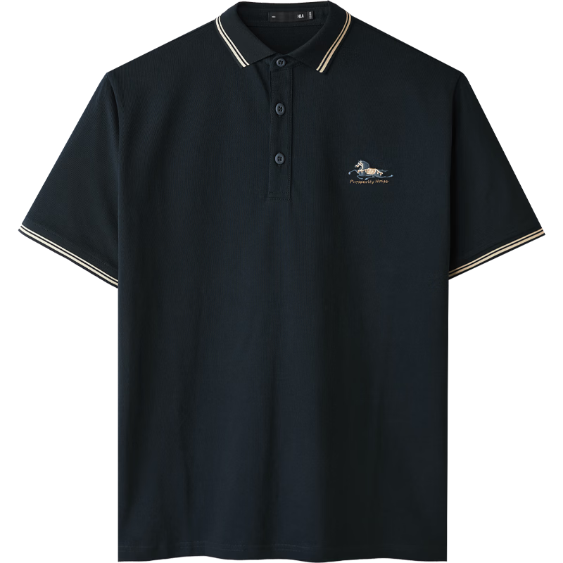 HLAHLA Men's Short Sleeve Polo Shirt 26 New Summer Cooling Short Sleeve Father's Day Gift