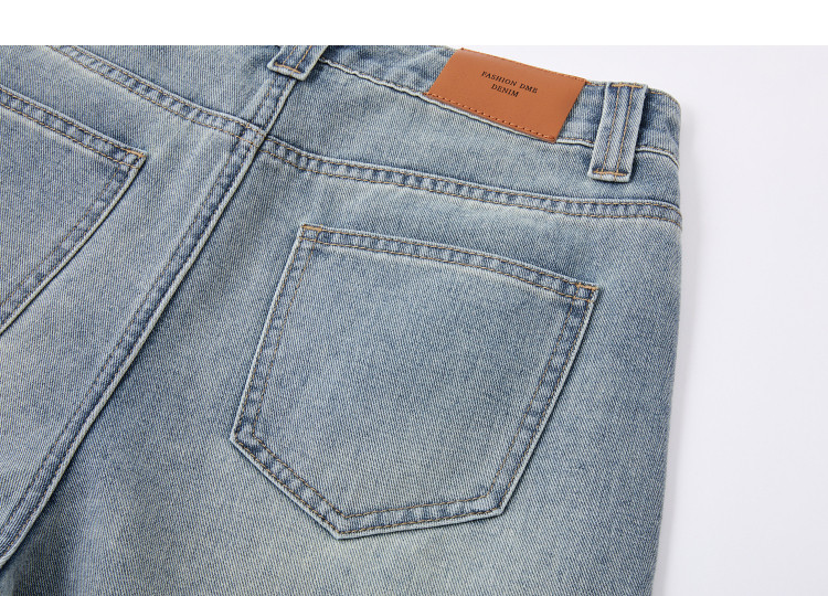 Demana Cotton Soft New Fluff Spring Retro Hand-Washed Gradient Design Straight Wide-Leg Slimming High-End Jeans for Women 6
