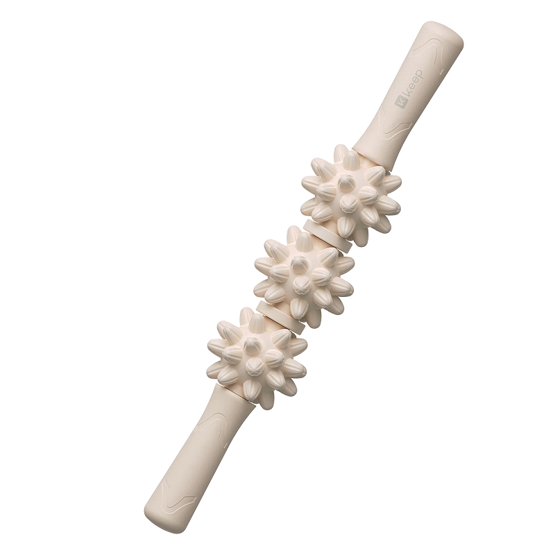 Keep Wolf Fang Massage Stick Roller Shaft Small Calf Muscle Fascia Deep Relaxation Full Body Massage Oat White