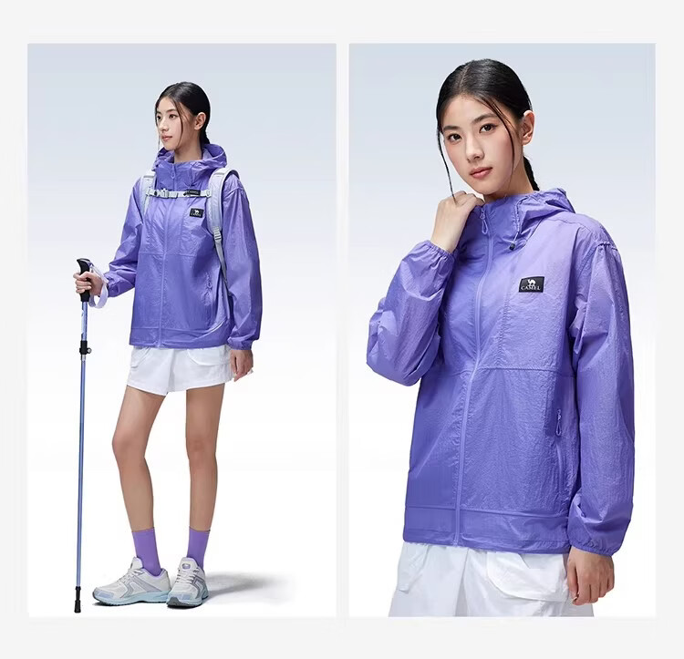 Camel [Dilireba Same Style] Women's Muguang Air Outdoor Mountain Sun Protection Lightweight Breathable Sunproof Jacket 17