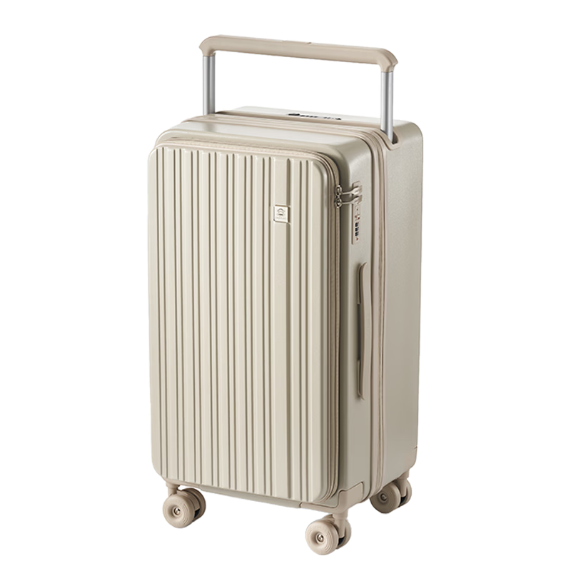 Paul Frank Side Opening Hard Shell Luggage 24-Inch Wide Zipper Trolley Suitcase Large Capacity Front Opening Travel Case