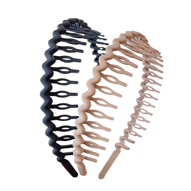Chense Face Washing Headband Hair Clip with Teeth, Non-Slip Hair Styling Barrette for Flyaways, 2-Pack