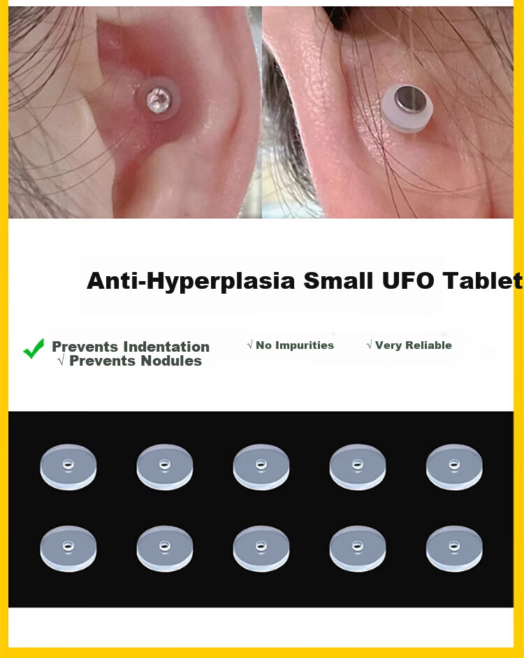 Gemon Half Bead F136 Titanium Alloy Stud Earrings Non-Titanium Steel Ear Studs Ear Care Sleep-Friendly No-Removal Ear Studs Ear Bars 3