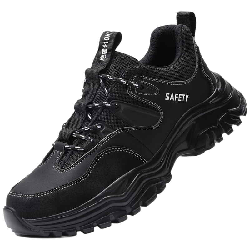 GUYISA Safety Shoes for Men, Summer Breathable, Electrician Insulated, Anti-Smashing, Anti-Puncture, Ultra-Light Work Functional Shoes 3102KV Size 41
