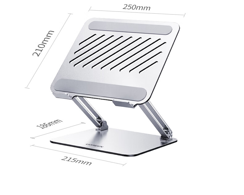 UGREEN Laptop Stand, Computer Tablet Phone Large Size Riser, Hollow Heat Dissipation, Dual-Axis Height Adjustable Vertical Stand, Suitable for Apple MacBook, Huawei, Lenovo, Xiaomi 16