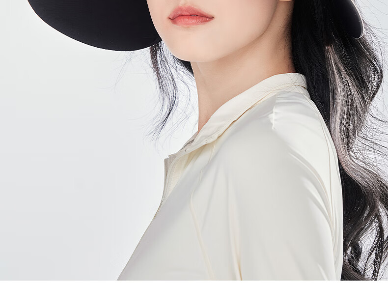 ZIY Women's Foldable Sun Hat UV Protection Summer Wide Brim Beach Cap Full Face Coverage Open Top 4