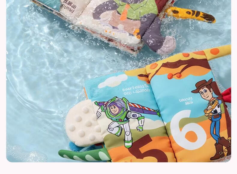 Disney Baby Soft Cloth Teething and Tearing Quiet Book Backpack Gift Box Early Education Cognitive First Birthday Children's Day Gift 20