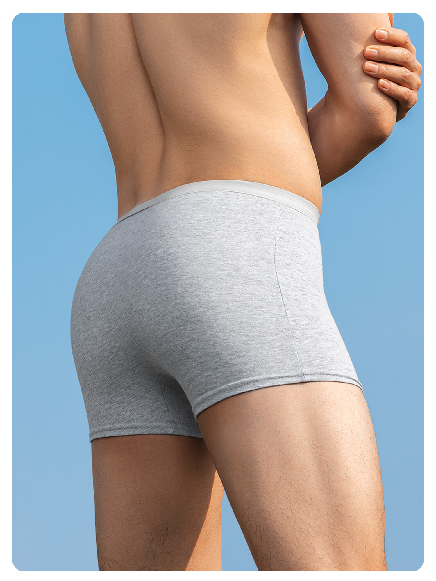 BADIGAO Disposable Men's Boxer Briefs with Pure Cotton Crotch, Large Size Travel Underwear, No-Wash Shorts, 3-Pack 8