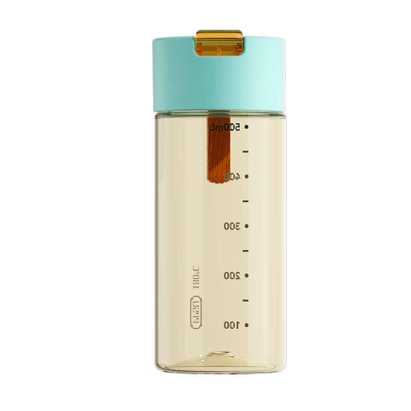 JD Jingzao Sports Large Capacity Student Children's Straw Cup PPSU Drop-resistant High Temperature Resistant Blue Orange 550mL