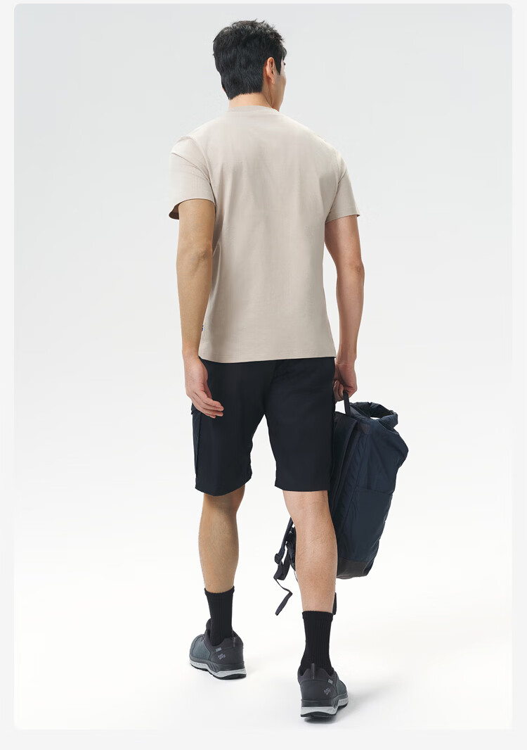 FJALLRAVEN Arctic Fox Men's Short Sleeve T-Shirt Spring Summer Hiking Mountaineering 012511101 M 217 Limestone 11