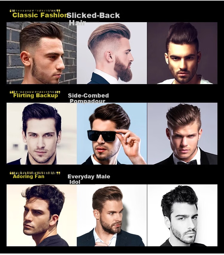 Germon Gradient Positioning Hair Comb Flat Top Clipper Comb Men's Haircut Auxiliary Tool Limit Edge Styling Curved Comb 6