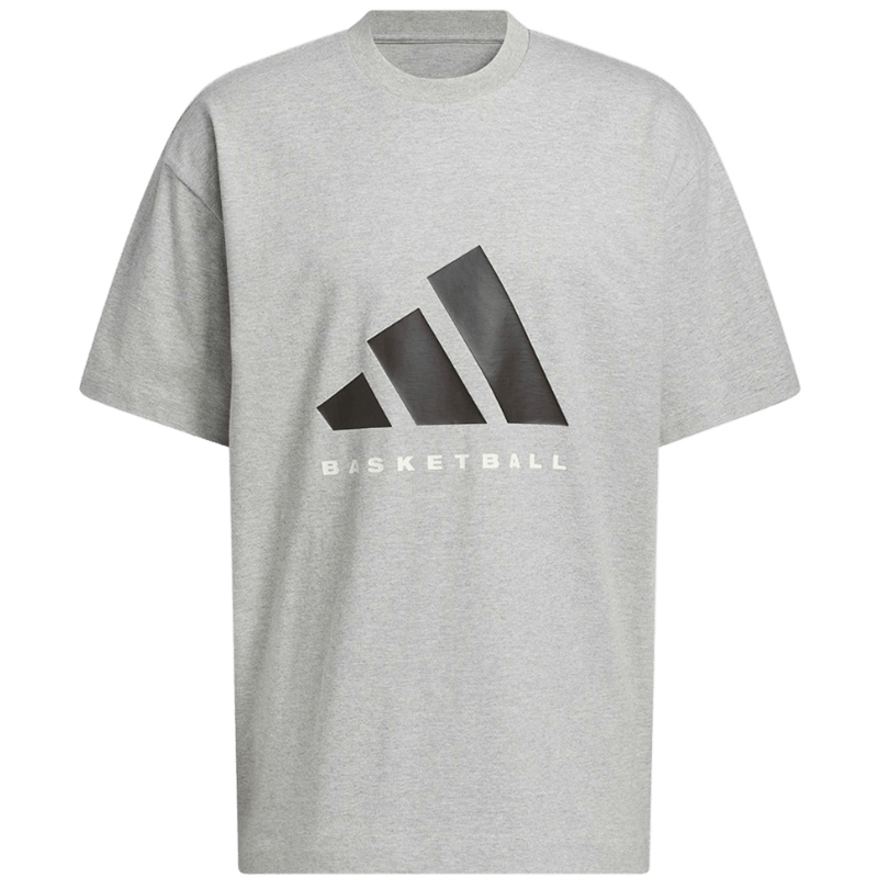 Adidas Unisex Basketball Series ADIDAS SS TEE Short Sleeve KB7558 Gray XL