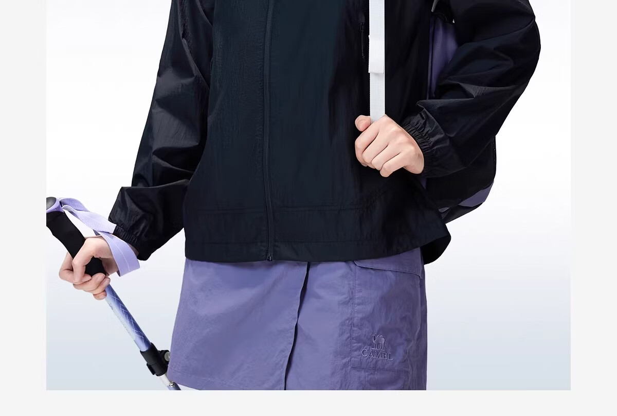 Camel [Wang Junkai Edition] 2026 Spring Summer Unisex Breathable Cooling Windproof Water-Repellent Sports Jacket 26