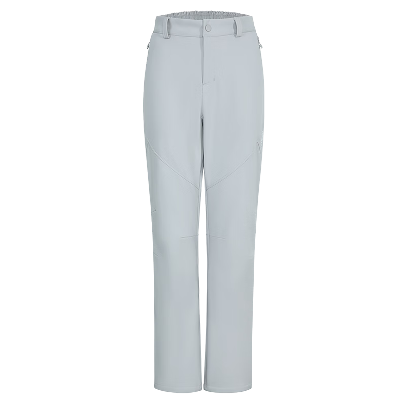 Pioneer Camp Tibetan Wolf Women's Outdoor Softshell Pants Autumn Winter Warm Fleece Lined Straight Leg Windproof Rainproof Hiking Mountaineering Trousers