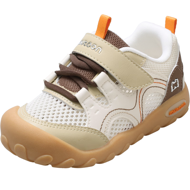 Mutong Kids Toddler Walking Shoes Summer Mesh Lightweight Outdoor Sports Shoes Boys Girls Soft Sole Hiking Casual Shoes Forest Brown Size 25