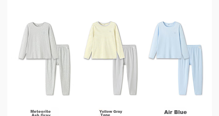 Balabala Kids Children's Underwear Set 2026 Spring Autumn New Boys' Long Johns Cotton Soft Baby Pajamas 16