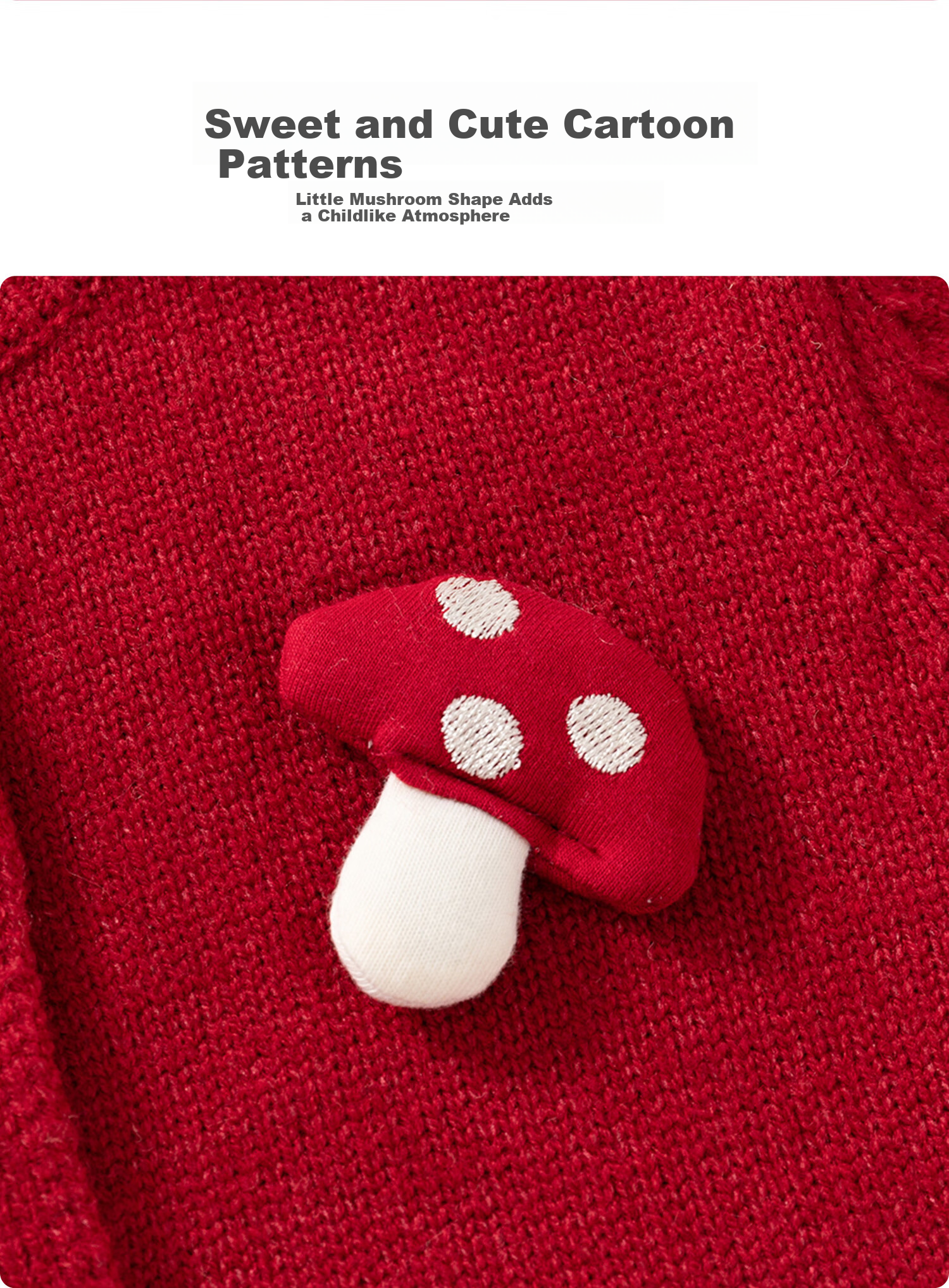 Banxidi Girls Sweater Spring 2026 New Children's Stylish Jacket Baby Knitted Cardigan Spring Autumn New Year Greeting Outfit 6