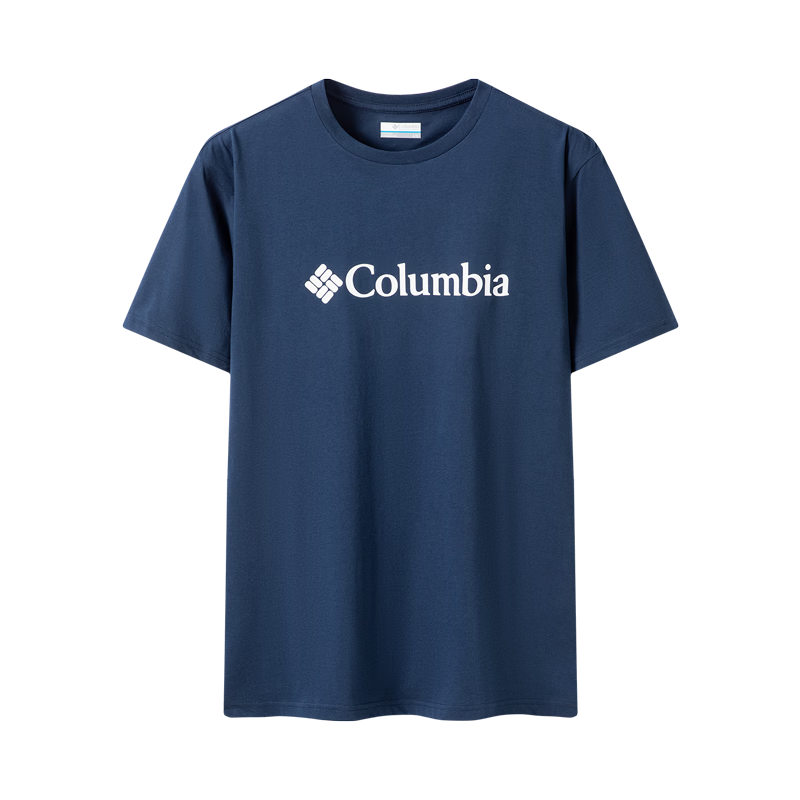 Columbia Men's T-Shirt 26 Spring Summer Outdoor Casual Sports Comfortable Cotton Breathable Short Sleeve AE4766 464 M