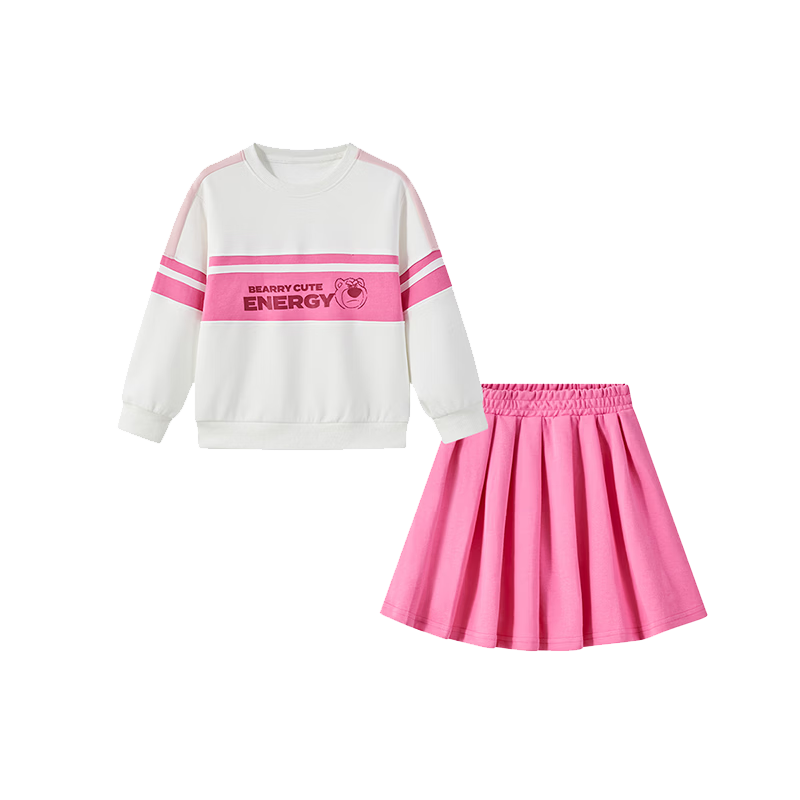 Disney Kids Children's Academy Style Set Girls' Spring Autumn 2026 New Fashionable Sweatshirt and Skirt Girls' Spring Outfit