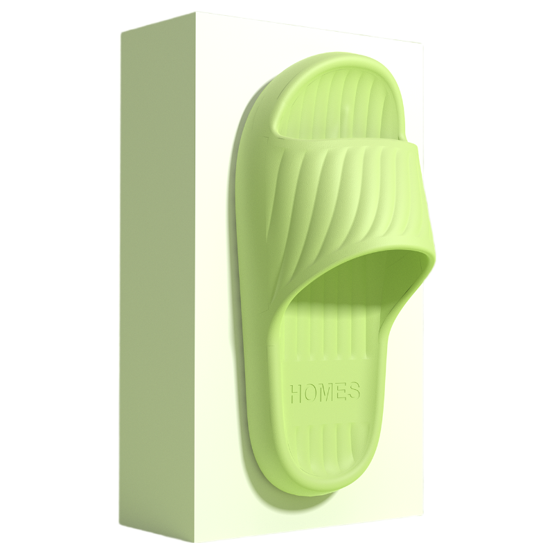 Qiumuxi Non-Slip Slippers Outdoor Men's Anti-Slip Bathroom Thick Sole Home Couple EVA Sandals Green Size 38-39